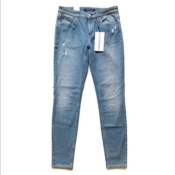 ✖️SOLD✖️Calvin Klein Jeans Mid Rise Skinny W28 x L32 NWT - Picture 5 of 6